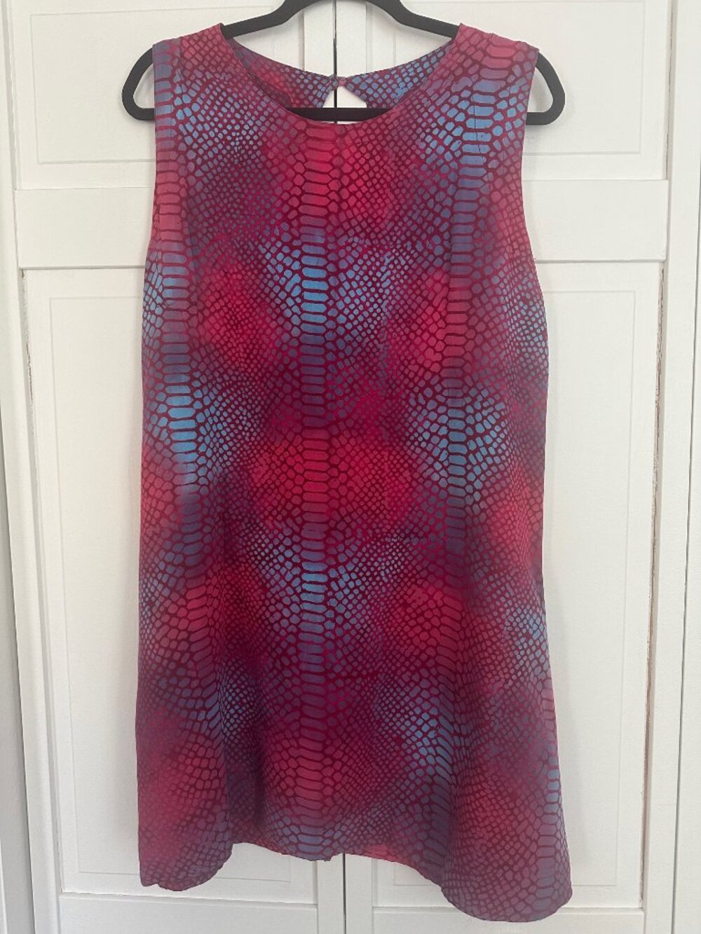 Bali Batiks Snakeskin Print Cover-Up, Summer Dress Size Large